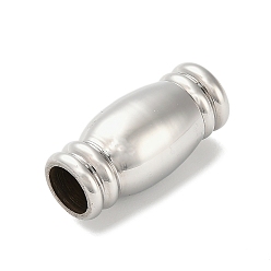 Нержавеющая Сталь Цвет Магнитные застежки, нержавеющая сталь 304, колонка, цвет нержавеющей стали, 18.5x9x9 мм, отверстие : 5 мм