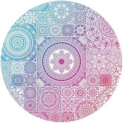 Круглые Резиновый с тканевым ковриком для мыши, плоско-круглые, круглые, 200x3 мм