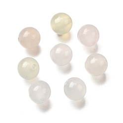 (52) Непрозрачная лаванда 42шт. прозрачных смоляных шариков, реагирующих на УФ-излучение, бусины, меняющие цвет, круглые, с пластиковой коробке, разноцветные, 12 мм, отверстие : 2.5 мм