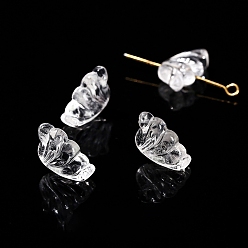 Wing Природный кристалл кварца бусины, резные бусины из горного хрусталя, крыло, 15x9 мм