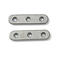 Черный Цвет Металла Бары сплава Spacer, без свинца, без кадмии и без никеля, металлический черный , 24x6x2 мм