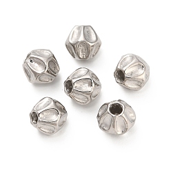Нержавеющая Сталь Цвет 304 из нержавеющей стали бусы, двухконусные, цвет нержавеющей стали, 5.8x5.8 мм, отверстие : 1.2 мм