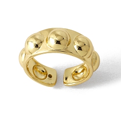 Золотой Латунные открытые манжеты для женщин, золотые, внутренний диаметр: регулируемый