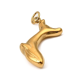 Dolphin 304 подвески из нержавеющей стали, без кадмия и без свинца, дельфин, 16x14x3.5 мм, отверстие : 2.8 мм