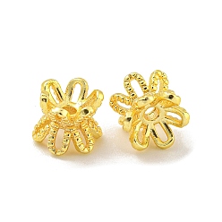 Золотой Шапочки и конусы для бусин, латунные, Двухсторонняя, долговечный, без свинца и без кадмия, золотые, 7x6.5 мм, отверстие : 1.5 мм