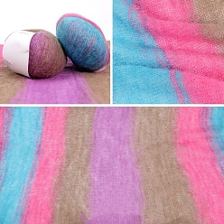 Фиолетовый Пряжа из шерстяного волокна, для свитера, шапки, носков, детских одеял, фиолетовые, 3 мм