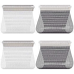 (52) Непрозрачная лаванда 2шт 2 цвета полиэфирного шнура мобильные ремни, с железной фурнитурой с платиновым покрытием, разноцветные, 5.6 см, 50 шт / цвет