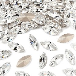 00030 Crystal Фантазийные кристаллы preciosa® maxima, чешский хрусталь, 435 14 615 наветт (конский глаз), срыв твердой мозговой оболочки, 00030 кристалл, 15x7 мм