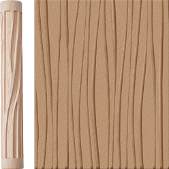 Stripe Стержень для тиснения из дерева, валик для моделирования из глины, скалки текстуры, колонка, полоса, 15.1x2.05 см, Внутренний диаметр: 1.25x1.5 cm