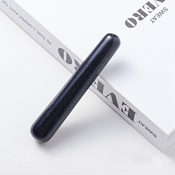 Синий Драгоценный Камень Синтетические массажные палочки из голубого золота, массажные инструменты, гуа-ша соскабливающая палочка, конус, 100~110x20 мм