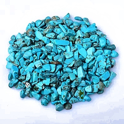 Бирюза Синтетические бирюзовые гранулы, для проектов домашнего рукоделия и украшения цветочных горшков, аквариумов, 3~5 мм, около 100 г / набор