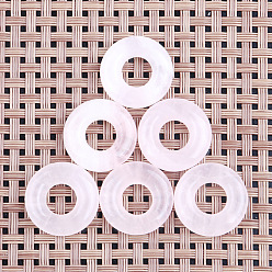 Rosenquarz Natürlichen Rosenquarz Anhänger, Donut Charms, 20 mm, Innendurchmesser: 8 mm