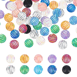 Mixed Color Resin Cabochons, Flat Round, Mixed Color, 12x3~3.5mm, 300pcs/box