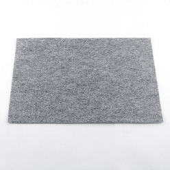 Dark Gray Non Woven Fabric Embroidery Needle Felt for DIY Crafts, Square, Dark Gray, 298~300x298~300x1mm, about 50pcs/bag