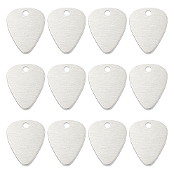 Platinum Aluminium Pendants, Stamping Blank Tag, Custom Engraving Name Plate, Business Card Blanks, Inverted Triangle, Platinum, 25x21.5x1.5mm, Hole: 2.5mm, 30pcs/box