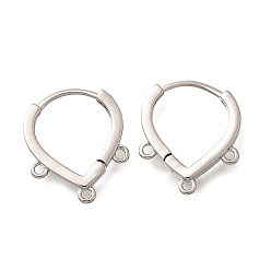 Платина Изделия из латуни, без кадмия, без никеля и без свинца, настройки ситового кольца, платина, 16.5x14x2 мм, отверстие : 1.2 мм, штифты : 0.8 мм