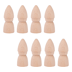 Цвет Древесины Деревянные куклы, для поделки ручная роспись ремесел, деревесиные, 3x7 см