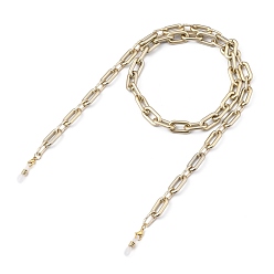 Gold Eyeglasses Chains, Neck Strap for Eyeglasses, with Spray Painted CCB Plastic & Aluminum Cable Chains, 304 Stainless Steel Lobster Claw Clasps and Rubber Loop Ends, Gold, 31.1~31.4 inch(79~80cm)