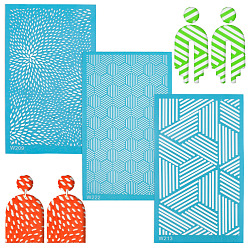 Другие Нейлоновая форма для оттиска, прямоугольные, керамические и глиняные инструменты, другие, 14.8x9x0.002 см, 3 шт / комплект