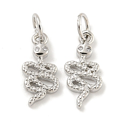 Сова Покрытие стойки латунь микропаве прозрачные подвески из кубического циркония, долговечный, с прыжковых колец, без свинца и без кадмия, реальный 18 k позолоченный, сова, 14.5x7x1 мм, отверстие : 3 мм