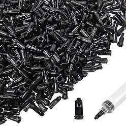 Черный Пластиковая пробка, крышки наконечника цилиндра шприца, чёрные, 17x8 мм, внутренний диаметр: 4 мм