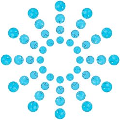 Синтетическая Бирюза Синтетических бирюзовый кабошон, полукруглый, 6 мм / 8 мм / 10 мм / 12 мм, 40 шт / коробка