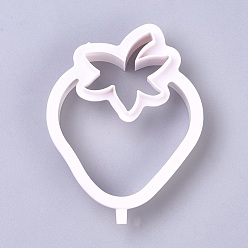 WhiteSmoke Food Grade Plastic Cookie Cutters, Cookies Moulds, DIY Biscuit Baking Tool, Strawberry, WhiteSmoke, 93x71.5x20mm
