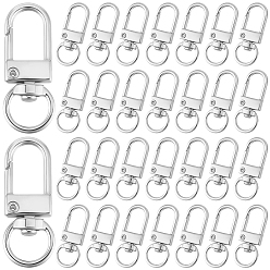 Платина 36 поворотные застежки из сплава шт., застежки-молнии, платина, 3.3x1.3x0.5 см, отверстие : 10x7 мм