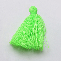Лайм Украшения из кисточек из поликоттона ручной работы, кулон украшения, желто-зеленые, 29~35 мм