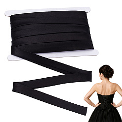 Черный 25м волоконная лента, для изготовления лямок для сумок, чёрные, 3/4 дюйм (20 мм)