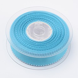 Dark Turquoise Grosgrain Ribbons for Gift Packings, Dark Turquoise, 1 inch(25mm), 100yards/roll(91.44m/roll)