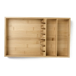 BurlyWood Wooden Tableware Storage Display Serving Trays, BurlyWood, 420x255x50.5mm