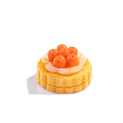Other Fruits Имитация фруктового торта смола мини модель, аксессуары для микроландшафта, притворяясь опорными украшениями, фрукты, 13x20 мм