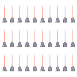 Оранжевый Пластиковые насадки для смешивания эпоксидной смолы, насадка для смешивания для клея ab, оранжевые, 7.3x1.8 см, отверстие: 0.18 см & 0.2 см & 0.45 см