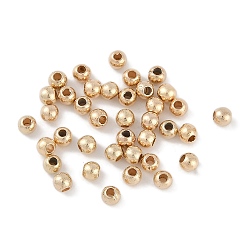 Золотистый Пластиковые круглые бусины ccb, золотые, 3x2.5 мм, отверстие : 1.2 мм
