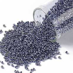 (PF567) PermaFinish Purple Metallic Toho runde Rocailles, japanische Rocailles, (pf 567) permafinish lila metallic, 15/0, 1.5 mm, Bohrung: 0.7 mm, über 3000pcs / Flasche, 10 g / Flasche