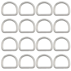 Нержавеющая Сталь Цвет 304 кольца из нержавеющей стали, застежка-молния, для лямки, обвязочные мешки, аксессуары для одежды, цвет нержавеющей стали, 23x26.5x3 мм, 20 шт