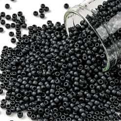 (611) Matte Color Opaque Gray TOHO Round Seed Beads, Japanese Seed Beads, (611) Matte Color Opaque Gray, 11/0, 2.2mm, Hole: 0.8mm, about 1110pcs/bottle, 10g/bottle