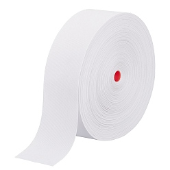 Blanc Ruban de rideau en polyester, pour la décoration de rideaux, plat, blanc, 3-1/8~3-1/4 pouces (80~82 mm)