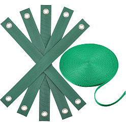 Зеленый Нейлоновая лента, поддержка роста растений, с полиэфирными лентами, зелёные, 400x38x3 мм