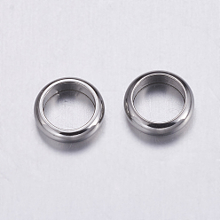 Нержавеющая Сталь Цвет Устойчивы к потускнению 304 бусины из нержавеющей стали, рондель, цвет нержавеющей стали, 7x2 мм, отверстие : 5 мм