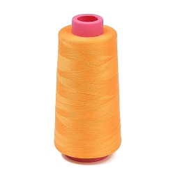 Orange Polyester-Maschinenstickgarn, Nähgarn, orange, 0.1 mm, ca. 5000.00 Yards (4572 m)/Rolle