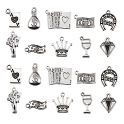 Античное Серебро 100 шт 10 подвески из сплава в тибетском стиле, без свинца и без кадмия, разнообразные, античное серебро, 10 шт / стиль