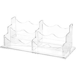 Clear Acrylic Business Card Holder, Business Card Stand, Clear, 220x90.5x80.5mm