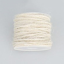 (404) Непрозрачное AB Кислое яблоко Джутовый шнур, джутовая струна, джутовый шпагат, для изготовления ювелирных изделий, цветочный белый, 2 мм, около 54.68 ярдов (50 м) / рулон