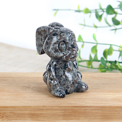 Syenite Резные фигурки кроликов из натурального сиенита, статуи для украшения рабочего стола для домашнего офиса, 35x45x55 мм