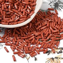 Шоколадный Стеклянные бусины, окрашенные в процессе выпечки, круглое отверстие, цвет шоколада, 7x2 мм, отверстие : 0.8 мм, Около 13636 шт / фунт