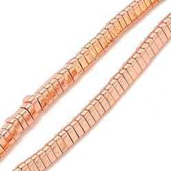 Настоящее золото 18K Гальванические синтетические немагнитные синтетические бусины из гематита, треугольные, реальный 18 k позолоченный, 3x3x1 мм, отверстие : 0.8 мм, около 375 шт / нитка, 16.38'' (41.6 см)