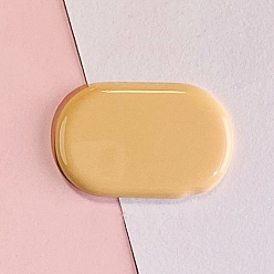 Мокасин Поиск пластиковой заколки для волос, овальные, мокасин, 43x28 мм