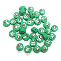 Santa Claus Новогодние бусы из полимерной глины ручной работы, Дед Мороз, 10 мм, около 1000 шт / упаковка